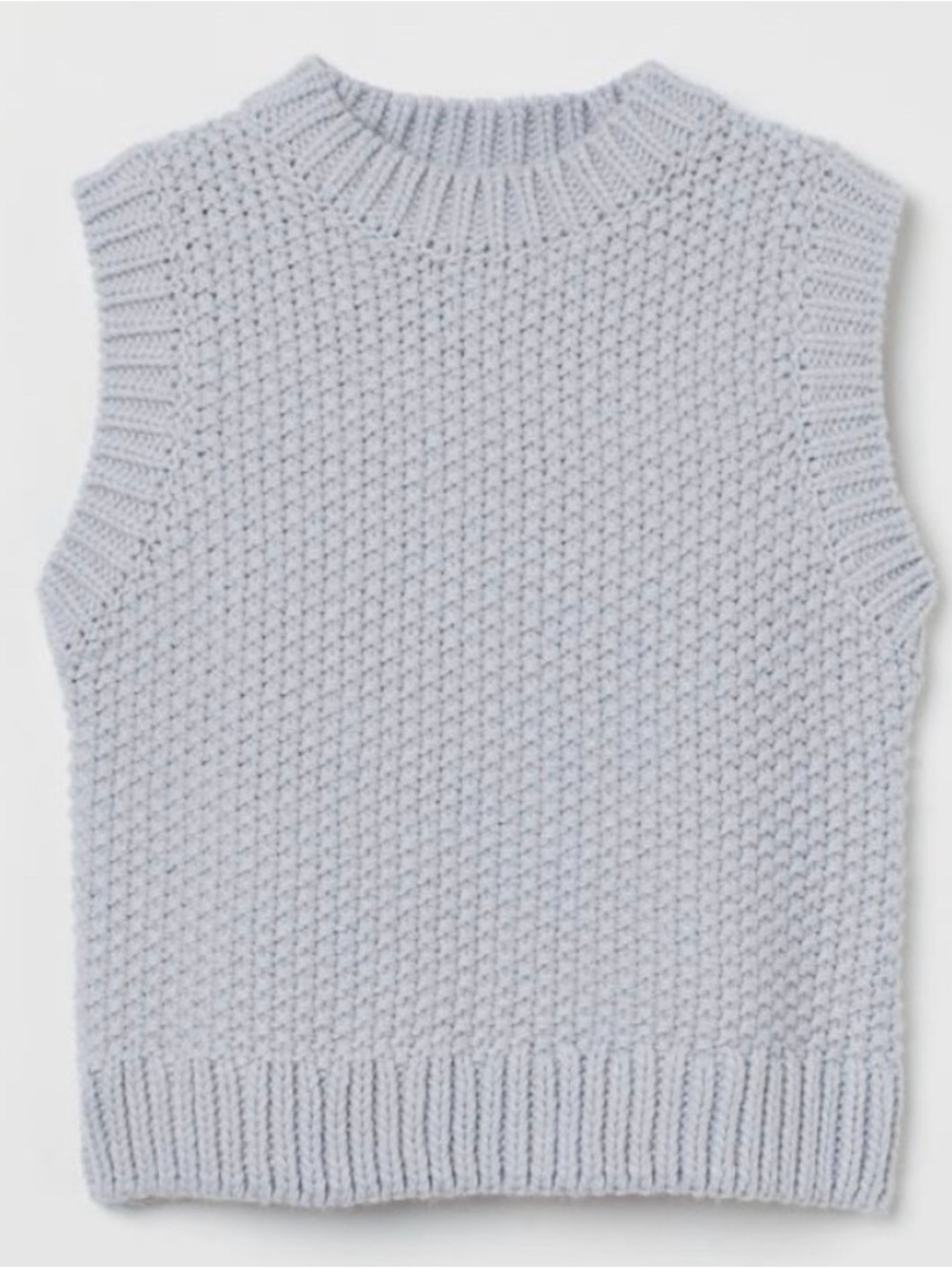 H&M Light Blue Sleeveless Knit Sweater Vest